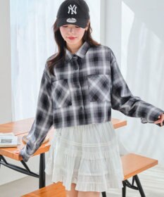 WEGO チェックショートシャツ