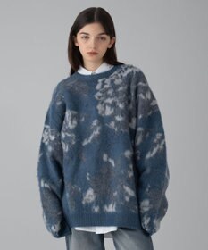 WEGO 【ユニセックス着用ITEM/MLサイズ展開】ファジーパターンプルオーバー