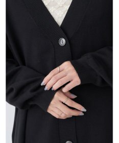 earth music&ecology サイドスリットルーズＶネックカーディガン