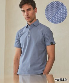 GOTAIRIKU 3年連続売上NO1/キングサイズ登場【仕事で着られる】キレイめ 鹿の子 BIZ ポロシャツ ペールブルー(WEB限定/26年新色)