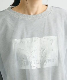 Green Parks 箔プリントチュール重ねプルオーバー