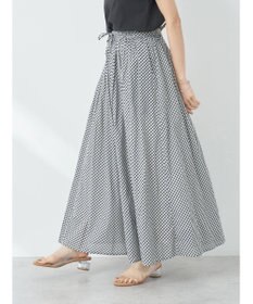 earth music&ecology コットンボイルボリュームスカート