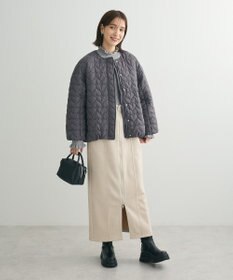 Green Parks ・ｓｗｉｎｇ　ｂｙ　フリルハイネックリブニット