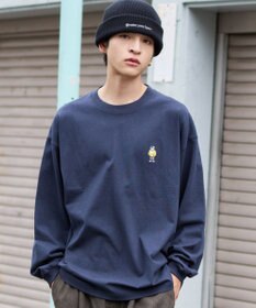 WEGO 【ユニセックス着用ITEM/MLサイズ展開】別注BENDAVISワンポイントT（LS）