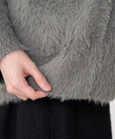 WEGO 【2025秋冬新作/ユニセックス着用ITEM/SMLサイズ展開】フェザーニットカーディガン