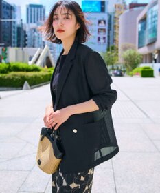 ANY SIS 【吸水速乾・洗える】シアーメッシュ ジャケット