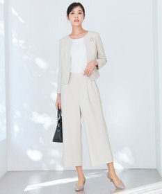 ANY SIS 【セットアップ対応】セレモニーダブルクロス ノーカラー ジャケット