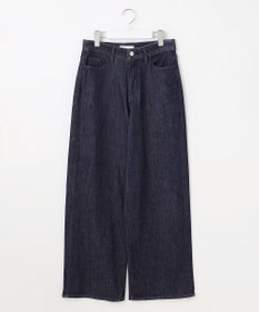 洗える】ウスカルデニムワイドストレート パンツ / 自由区