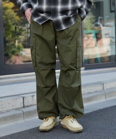 WEGO 【ウエストゴム/SMLサイズ展開】イージーワイドカーゴパンツ