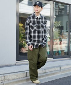 WEGO 【ウエストゴム/SMLサイズ展開】イージーワイドカーゴパンツ