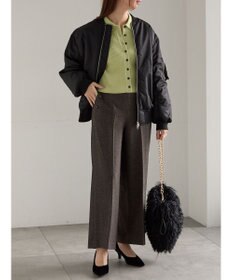 Te chichi ポロカラークロップトカーディガン