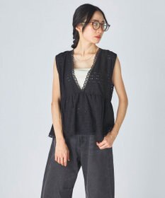 OP／FILA 【Ocean Pacific】Vネックレースビスチェ