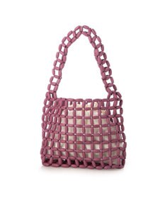 UNBILLION カシュカシュ cachecache / カラフルウッドビーズワンハンドル手提げ