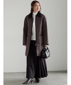 Te chichi キルティングミドルコート