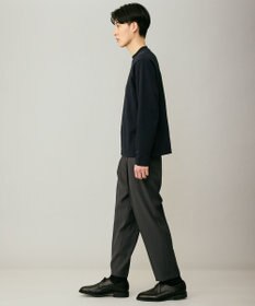 UNFILO MENS 【ストレッチ/イージーケア】WOOL TOUCH 機能美パンツ ワイド