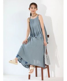 Green Parks 楊柳クレープボリュームキャミワンピース