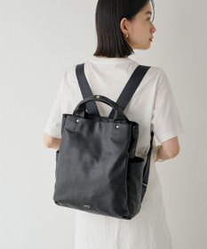 russet ＜約10リットル/690g＞2ハンドルレザーリュックサック(SF-259)