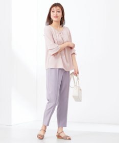 ANY SIS S 【洗える】ラッフルフレアジョーゼット ブラウス