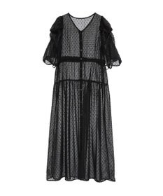 earth music&ecology ドットドビーシアー羽織ワンピース