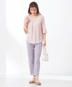 ANY SIS S 【洗える】ラッフルフレアジョーゼット ブラウス