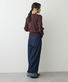 CRAFT STANDARD BOUTIQUE ロング袖リブコンパクトニットカーディガン