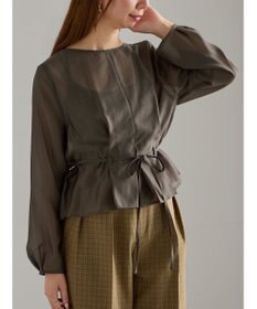 Te chichi ナローリボンシアーペプラムブラウス《2025Autumn catalog vol.2 item》