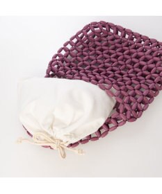 UNBILLION カシュカシュ cachecache / カラフルウッドビーズワンハンドル手提げ