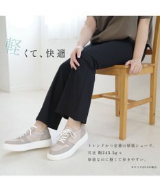 Pointer 日本製 本革軽量 大人厚底スニーカー