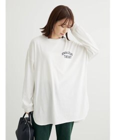 Green Parks ワンポイントカレッジロゴ裾ラウンドチュニック