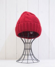 石田製帽 〈新色追加！〉カシミヤニット アラン編みワッチN ニット帽