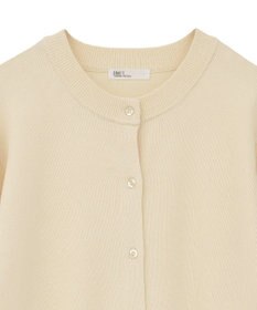 CRAFT STANDARD BOUTIQUE ロング袖リブコンパクトニットカーディガン