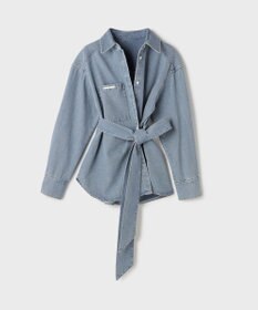 GRACE CONTINENTAL デニムボウタイシャツ