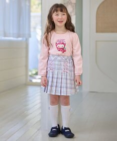 ANY KIDS チェック柄 ガーリー スカパン