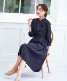 Tiaclasse 【洗える】ラッフルフリルワンピース