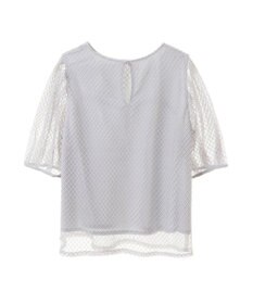 earth music&ecology 袖シアーレースプルオーバー