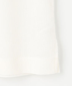 自由区 L 【カタログ掲載・洗える】リネンサッカーコンビブロッキング カットソー