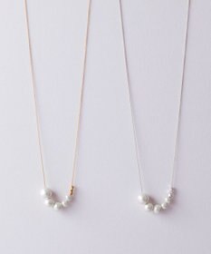 Pisceans グラデコットンパール&ビーズネックレス