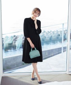 Tiaclasse L 【洗える】ラッフルフリルワンピース