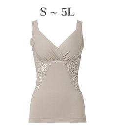 BRADELIS New York 【BRADELIS NewYork peace】綿混キャッチャーカップレースブラキャミ24 ノンワイヤー 補正 下着 ボディスーツ カップ付き ブラトップ