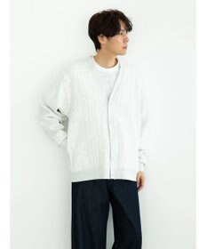 CRAFT STANDARD BOUTIQUE ケーブル柄カットカーディガン2