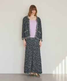 GRACE CONTINENTAL ツイーディーニットスカート