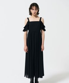 GRACE CONTINENTAL ドットジャガードノースリーブワンピース