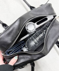 WEGO ベルトデザインボストンバッグ