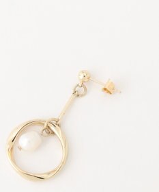ANY サークルリングドロップパールピアス