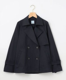 組曲 【WEB限定】コットンライクツイル ショートトレンチコート