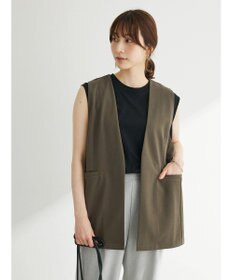 Green Parks 着流しカットジョーゼットジレ