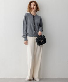 23区 L 【洗える】ウォームストレッチ ワイドパンツ