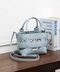 style code 【MERCURYDUO/マーキュリーデュオ】軽量メッシュ　花柄巾着付ミニトートバッグ