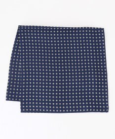 J.PRESS MEN 小紋ハンドプリント チーフ