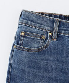 ANY 【洗濯機可/ウエストゴム/ストレッチ】ストレートデニムパンツ